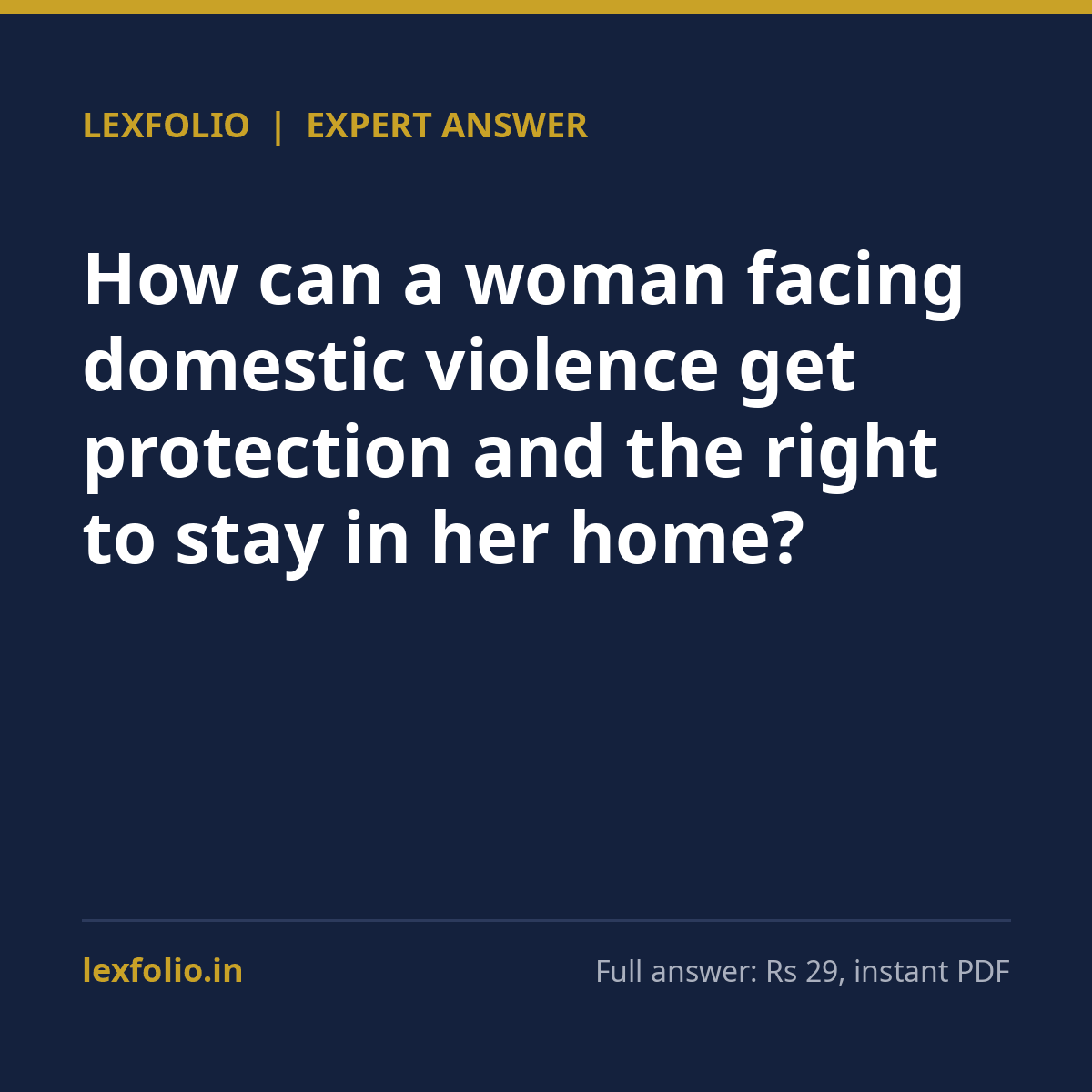 How can a woman facing domestic violence get protection and the right to stay in her home?