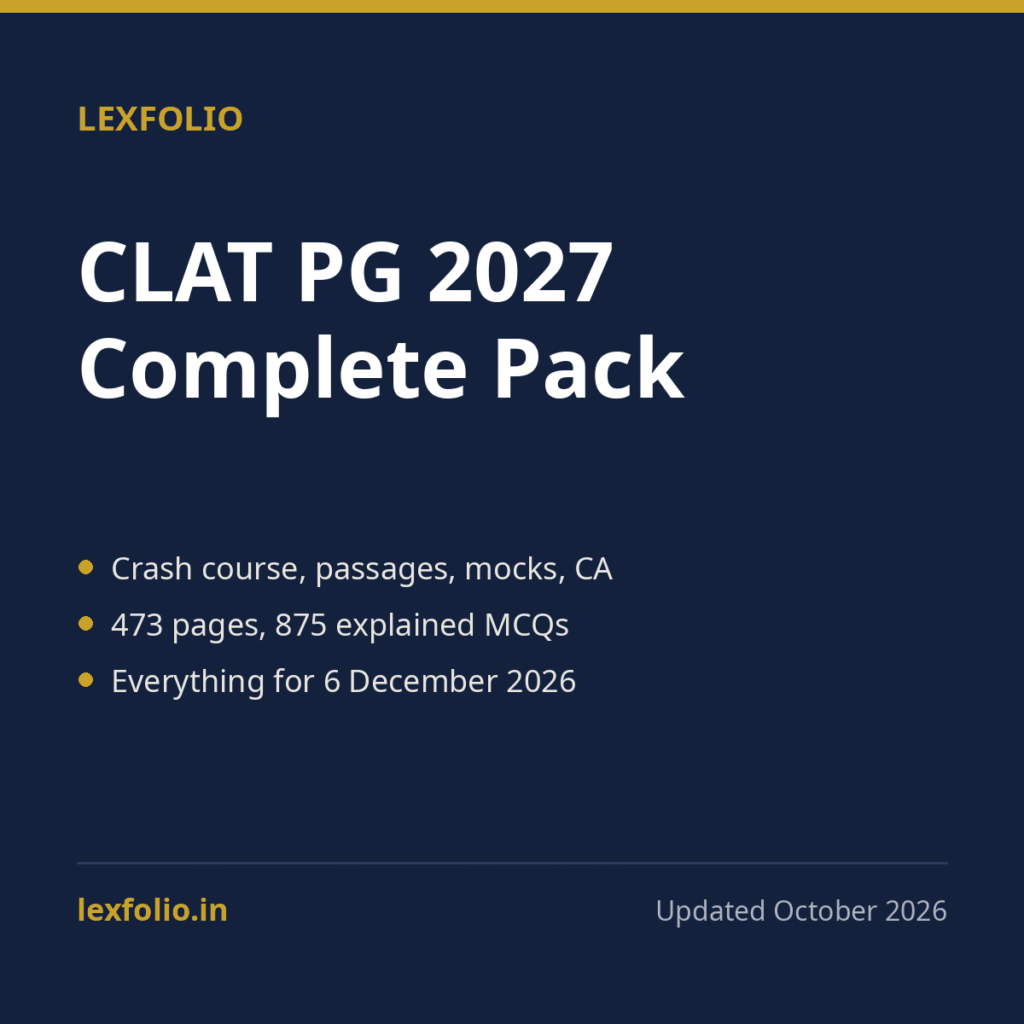 CLAT PG 2027 Complete Pack