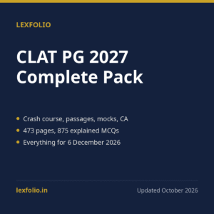 CLAT PG 2027 Complete Pack