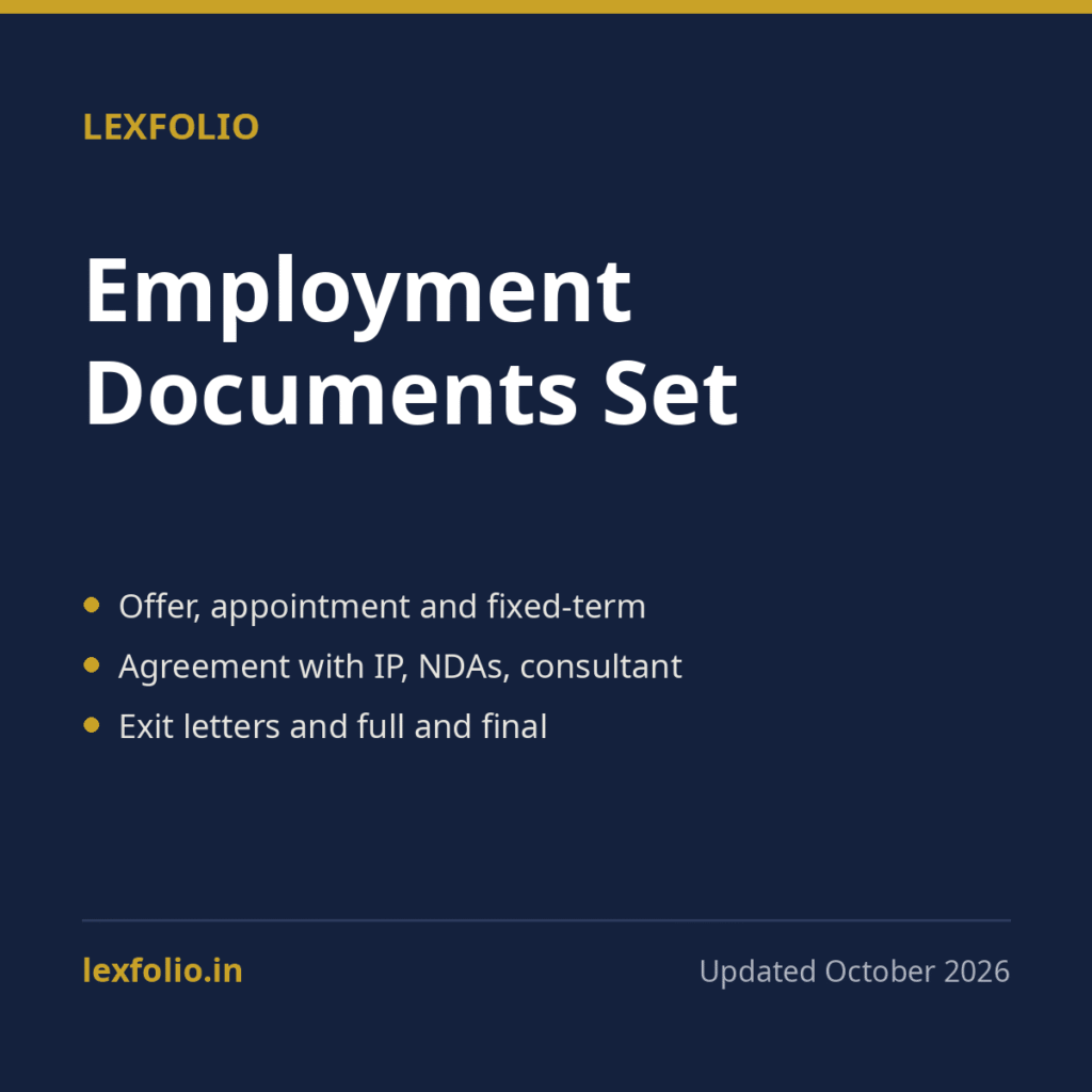 Employment Documents Set: Offer Letter, Appointment, Agreement and NDA