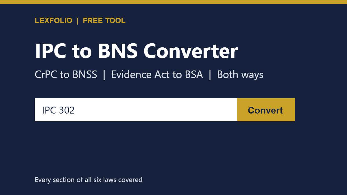 IPC to BNS converter